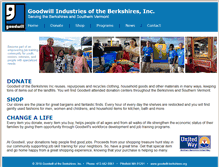 Tablet Screenshot of goodwill-berkshires.com